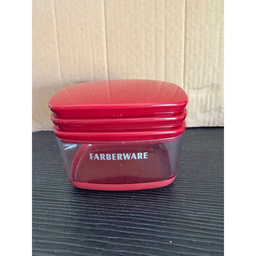 Farberware Red Cheese Grater Set with Storage Container and 2 Blades